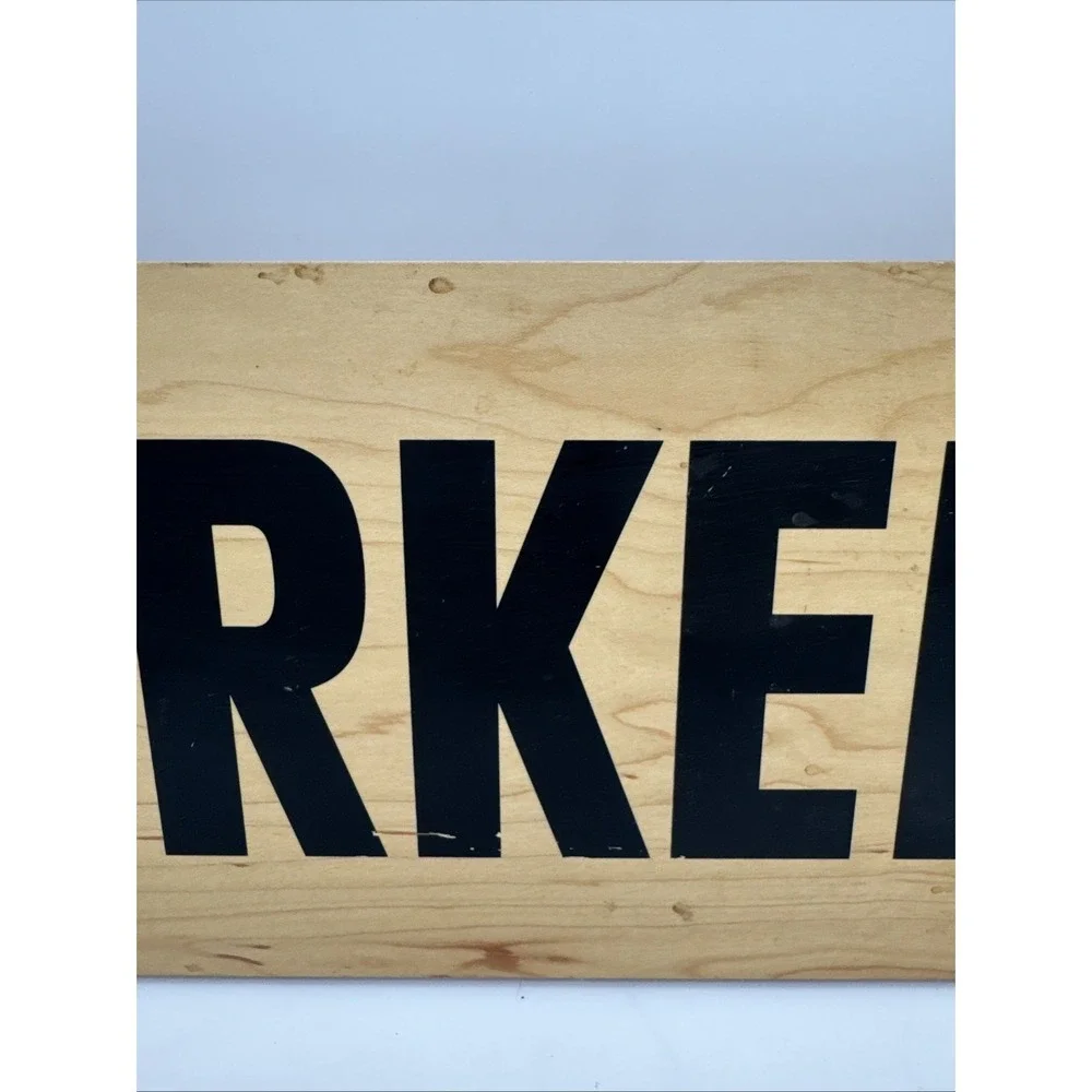 Birkenstock Display Shoes Wooden Name Brand Sign Shoe Store Advertising 29.5